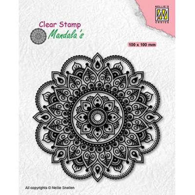Nellie's Choice Clear Stamp - Mandala Fantasy Flower